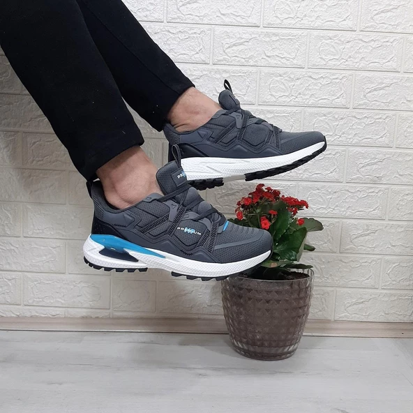 M.P. 1642 Füme Memoryfoam Kaydırmaz Rahat Spor Ayakkabı - 4