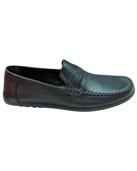 Smartmen Saraçlı 001 Erkek Siyah Loafer Ayakkabı - 2