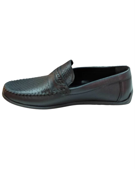 Smartmen Saraçlı 001 Erkek Siyah Loafer Ayakkabı - 3