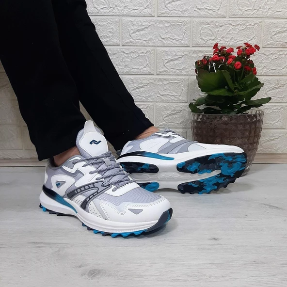 JUMP 29725 Beyaz Gri Anatomik İç Taban Erkek Spor Ayakkabı - 2