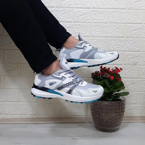 JUMP 29725 Beyaz Gri Anatomik İç Taban Erkek Spor Ayakkabı - 3