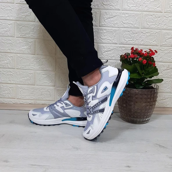 JUMP 29725 Beyaz Gri Anatomik İç Taban Erkek Spor Ayakkabı - 5