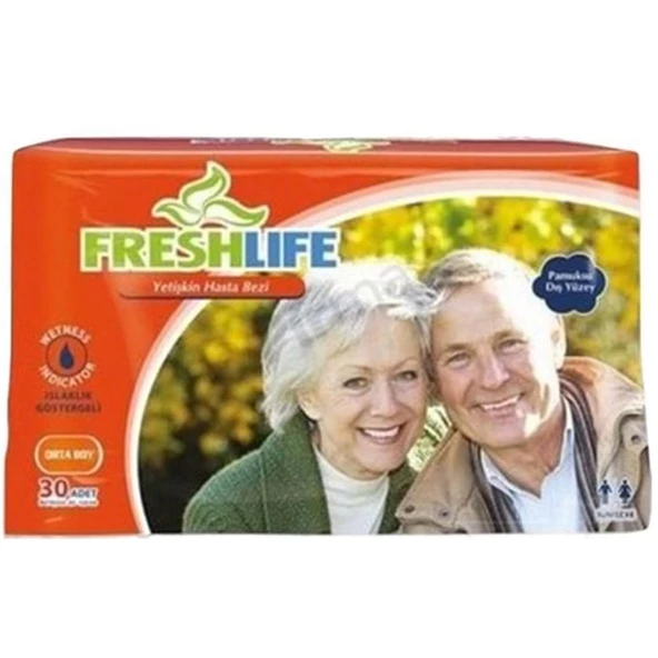 Freshlife Belbantlı Hasta Bezi Medium 30 Adet