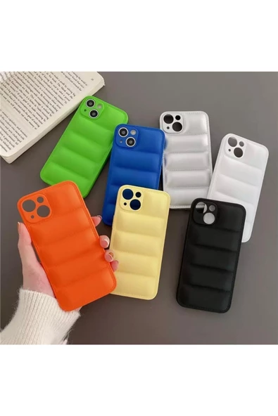 Iphone 13 Uyumlu Şişme Kılıf Puffer Case Tam Koruma - 7