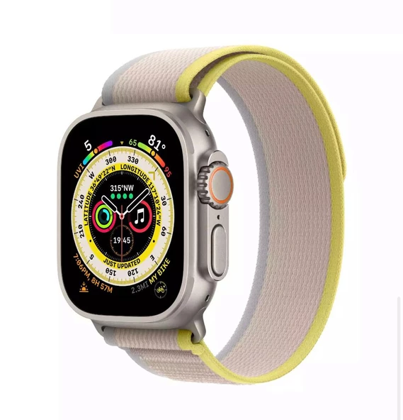 Apple Watch 2 3 4 5 6 7 8 Se Ultra Serisi 42 MM/ 44 MM / 45MM /49MM Uyumlu Trail Loop Kordon - Resim 6