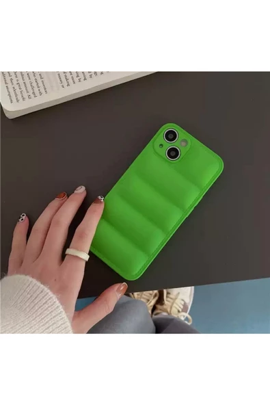 Iphone 13 Uyumlu Şişme Kılıf Puffer Case Tam Koruma