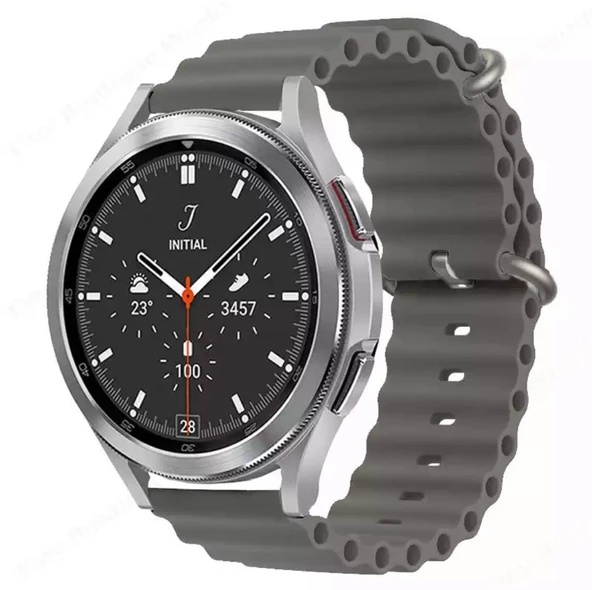 Huawei Watch Gt/gt2/gt2 Pro/gt3/gt3 Pro/haylou Ls05 Uyumlu 46Mm Silikon Kordon Ocean Kayış - 10