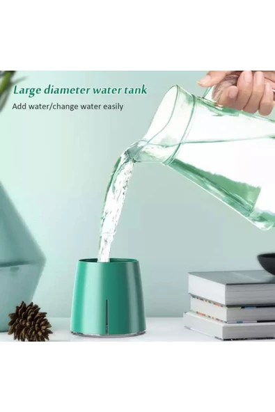 Hava Oda Araç Nemlendirici Buhar Makinesi 200ml Led Işıklı Aroma Difüzörü - 8