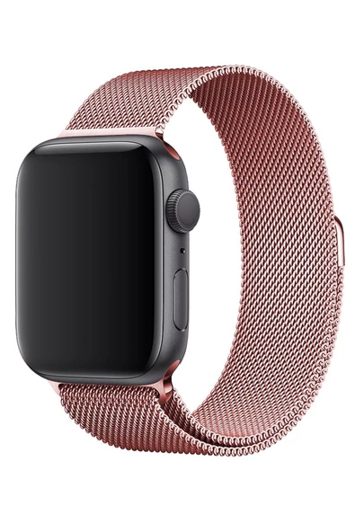 Apple Watch 2 3 4 5 6 Se Nike 38mm 40mm Uyumlu  Kayış Milano Loop Metal Örgü Kordon - 6