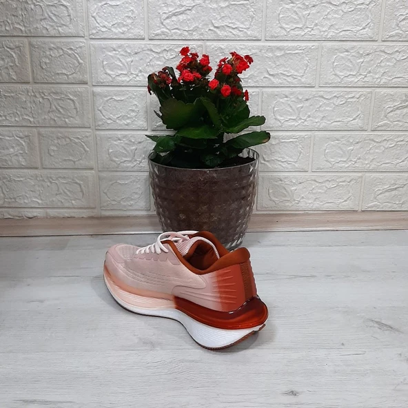 M.P 1674 Bej Renk Fuspetli Bayan Yürüyüş Dolgu Spor Ayakkabı - Resim 11