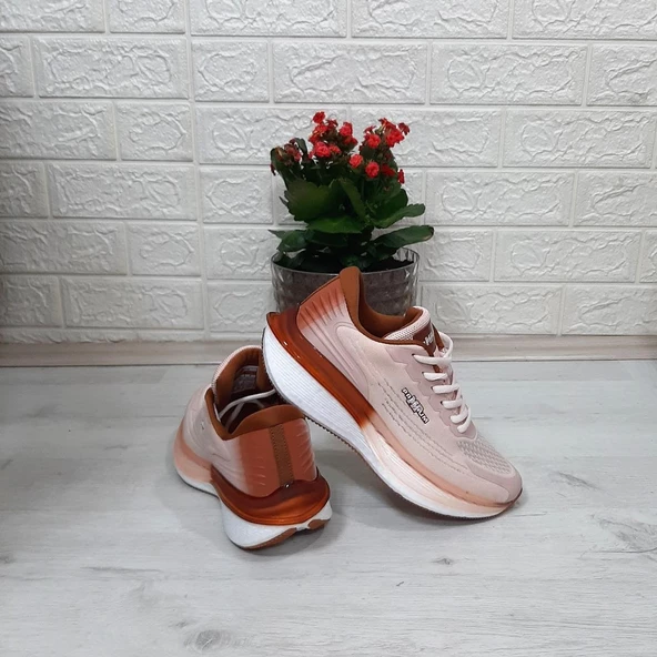 M.P 1674 Bej Renk Fuspetli Bayan Yürüyüş Dolgu Spor Ayakkabı - Resim 8