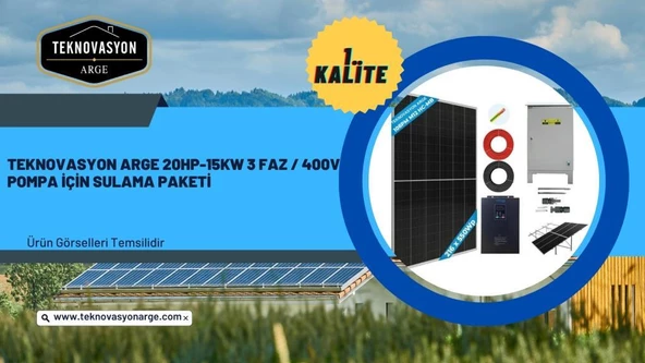 Teknovasyon Arge 20hp-15kw 3 Faz / 400v Pompa İçin Sulama Paketi - 8