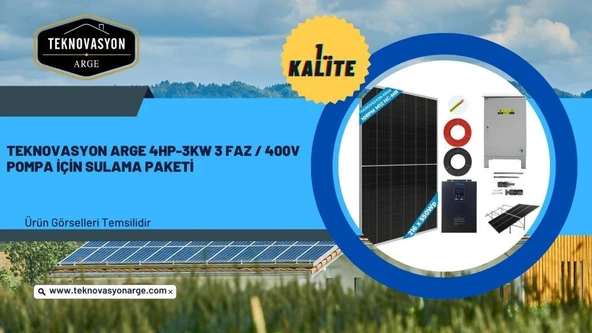 Teknovasyon Arge 4hp-3kw 3 Faz / 400v Pompa İçin Sulama Paketi - 8