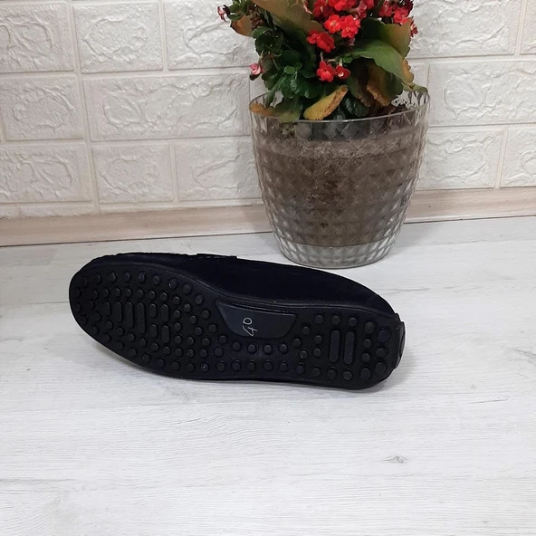 Fiyra Tkn Lacivert Nubuk Hakiki Deri Erkek Babet Günlük Ayakkabı - 10