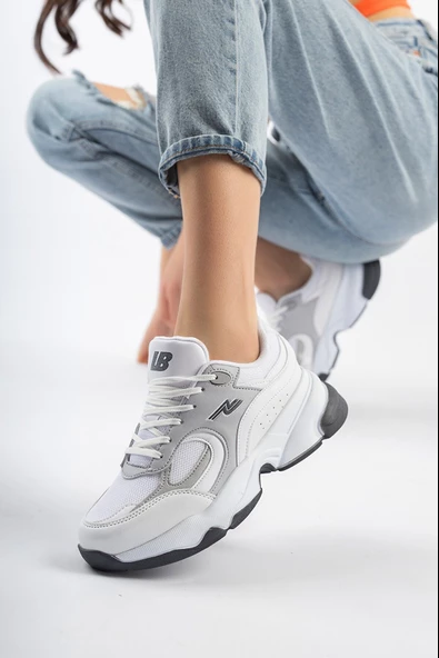 Lambırlent 7190 Unisex Yüksek Taban Senakers Spor Ayakkabı - 6