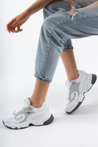 Lambırlent 7190 Unisex Yüksek Taban Senakers Spor Ayakkabı - 7