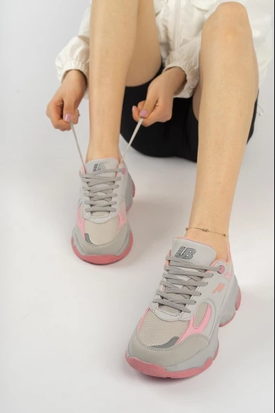 Lambırlent 7190 Unisex Yüksek Taban Senakers Spor Ayakkabı - 8