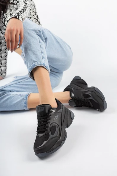 Lambırlent 7190 Unisex Yüksek Taban Senakers Spor Ayakkabı - 4