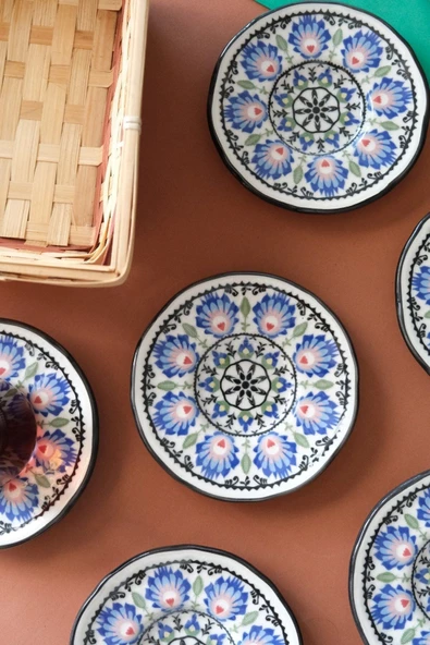 Jamuor Roys Fulya Porselen Çay Tabak Takımı 12 Cm 6 Parça - 2