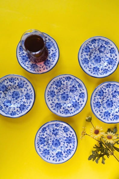 Jamuor Mess Fulya Porselen Çay Tabak Takımı 12cm 6 Parça - 6