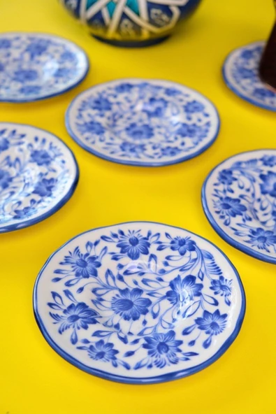 Jamuor Mess Fulya Porselen Çay Tabak Takımı 12cm 6 Parça - 2