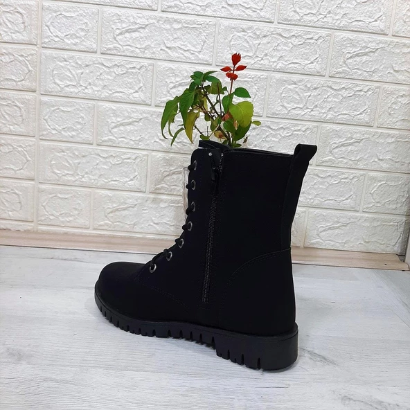 Fiyra ıgn11 Siyah Zümrüt Fermuar Süslü Kız Çocuk Bot - 4