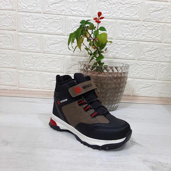Wısco 056 Vizon Renk Cırtlı Kürklü Erkek Çocuk Bot - 3