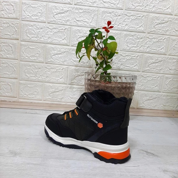 Wısco 056 Haki Renk Cırtlı Kürklü Erkek Çocuk Bot - 4