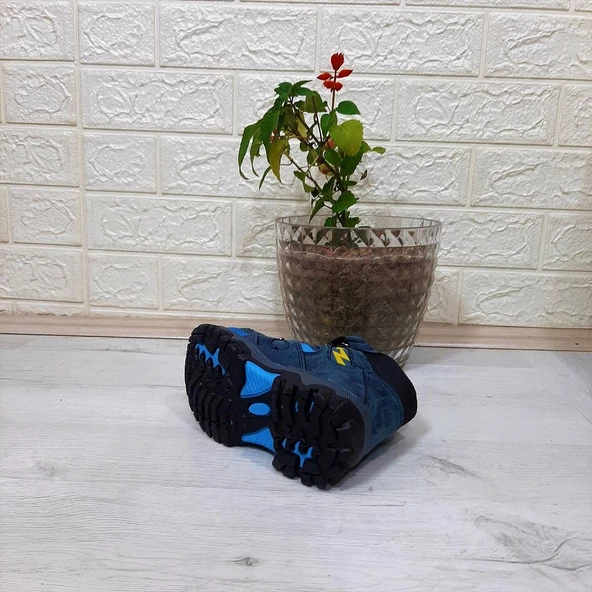 Abay Clımber Mavi Renk Kaymayan Cırtlı Erkek Çocuk Bot - 5