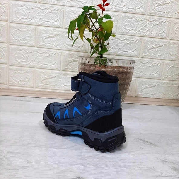 Abay Prostar Mavi Renk Kaymayan Cırtlı Erkek Çocuk Bot - 4