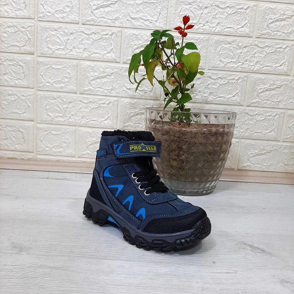 Abay Prostar Mavi Renk Kaymayan Cırtlı Erkek Çocuk Bot - 3