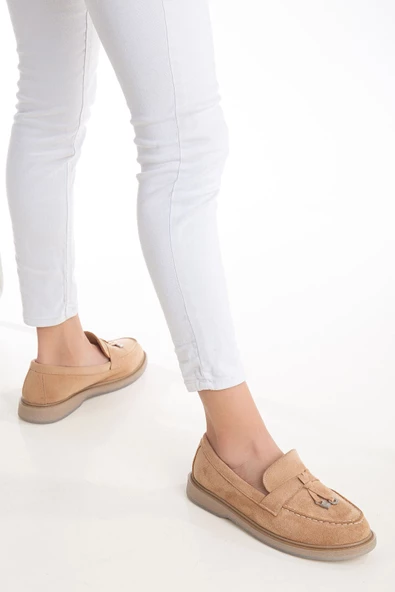 Luigi Nude Süet Kadın Ortopedik Babet - 3