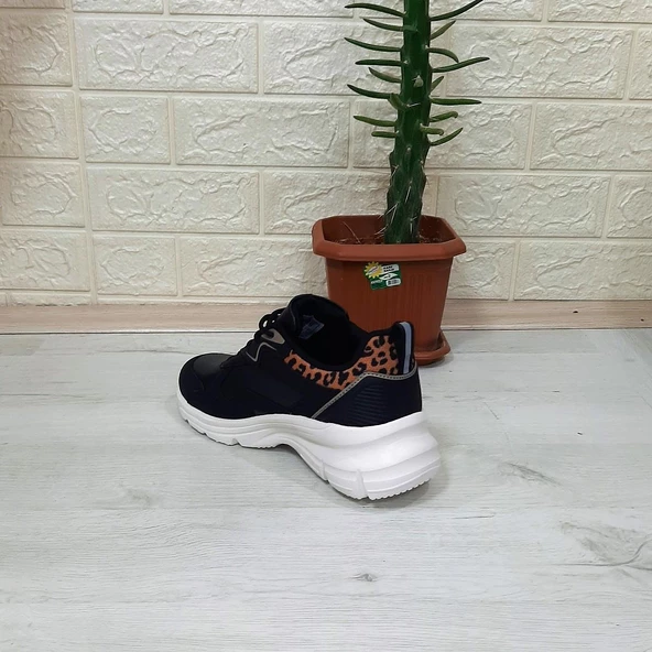 Kinetix Melly Pu Siyah Fuspetli Dolgu Topuk Bayan Spor Ayakkabı - 11