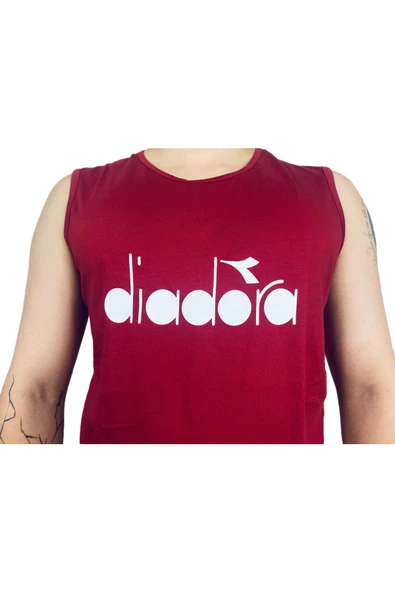 Diadora Therm Erkek Bordo Kolsuz T-shirt - 1ATL01-BORDO - 2