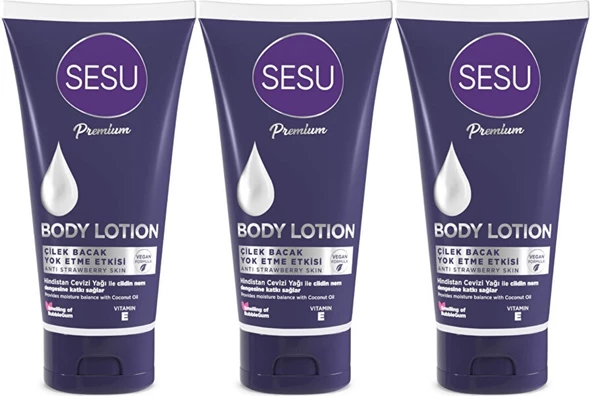 Sesu Vücut Losyonu 175ML (Body Lotıon) (3 Lü Set)