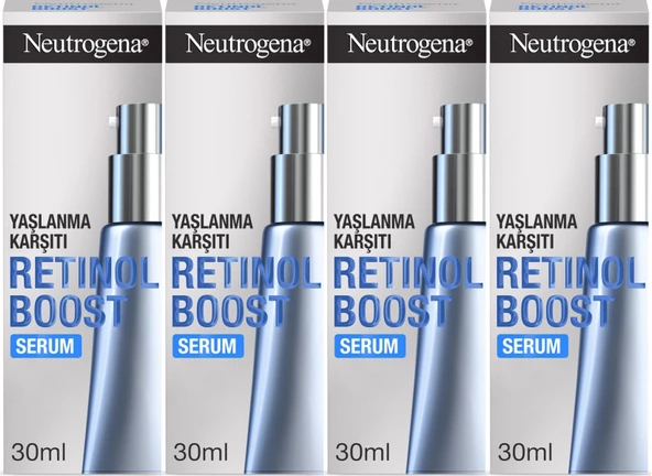 Neutrogena Retinol Boost Serum Antiaging 30ML (Yaşlanma Karşıtı Serum) (4 Lü Set)