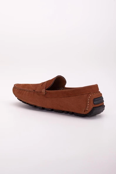 Hakiki Deri Nubuk Rok Kolej Model Lacivert Erkek Günlük Loafer Ayakkabı - 5