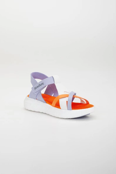 Şirinbebe Şiringenç Yüz Direkli Çapraz Bantlı Ortopedik Lila Kız Bebek Kız Çocuk Sandalet - Resim 8