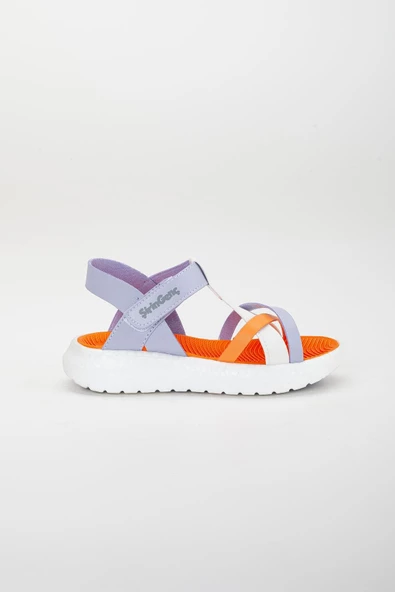 Şirinbebe Şiringenç Yüz Direkli Çapraz Bantlı Ortopedik Lila Kız Bebek Kız Çocuk Sandalet - Resim 7