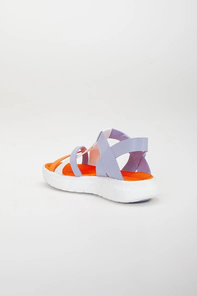 Şirinbebe Şiringenç Yüz Direkli Çapraz Bantlı Ortopedik Lila Kız Bebek Kız Çocuk Sandalet - Resim 9