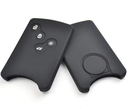 Renault Clio Megane Fluence Kart Silikon Anahtar Kılıfı Koruyucu - 4