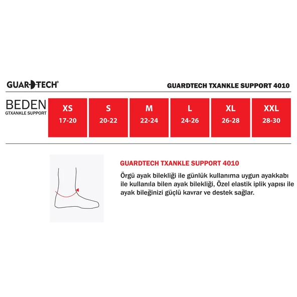Guardtech Tx  Ankle Support 4010 - 6