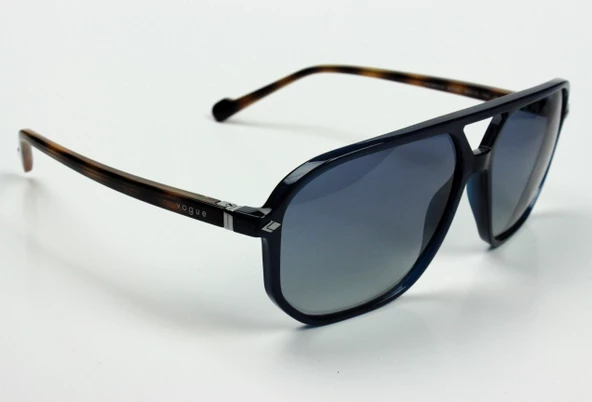 VO5531-S 31114L VOGUE UNISEX GÜNEŞ GÖZLÜĞÜ 60 Lacivert /Sap Kahverengi Desenli - 3