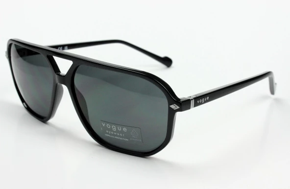 VOGUE VO5531-S W44/87 UNISEX GÜNEŞ GÖZLÜĞÜ 60 Parlak Siyah - 2