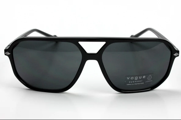 VOGUE VO5531-S W44/87 UNISEX GÜNEŞ GÖZLÜĞÜ 60 Parlak Siyah