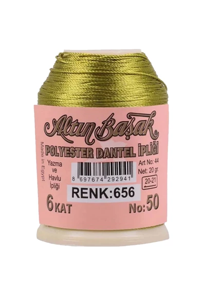 3 Adet Altınbaşak Oya ve Dantel İpi 20 gr - Royaleks - No: 042 - 034 - 656 - 4