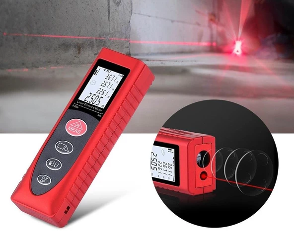 WellHise W-80 80 Metre Lazer metre Mesafe Ölçer - 4
