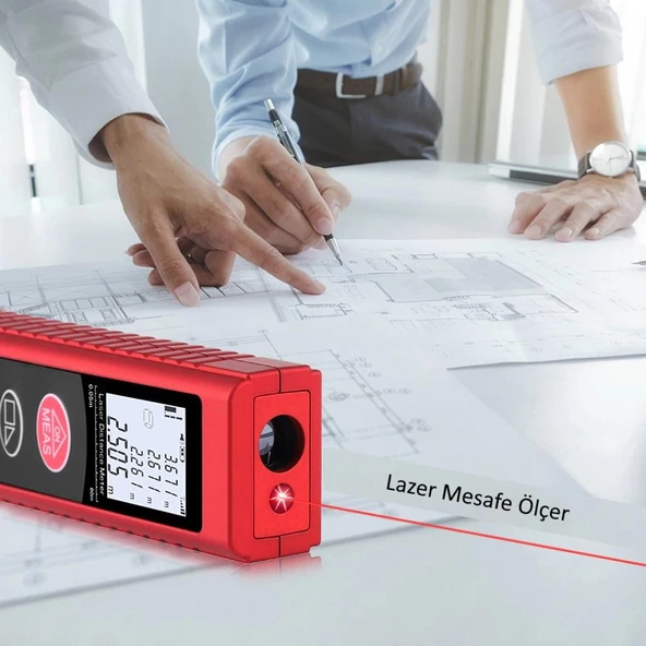 WellHise W-80 80 Metre Lazer metre Mesafe Ölçer - 3