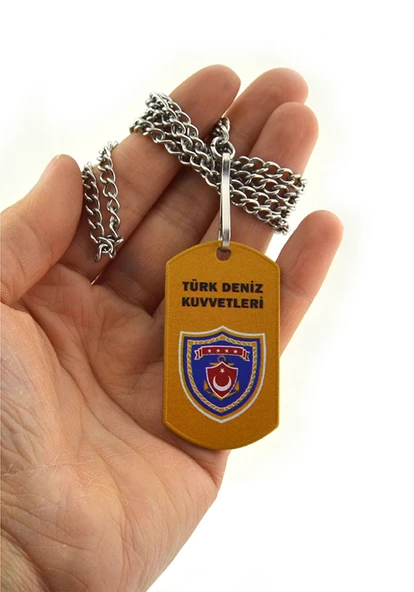 Türk Deniz Kuvvetleri Çakmak - Asker Künye Seti (Açık Renk) - 3