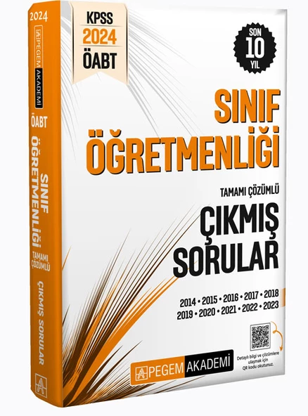 2024 Pegem KPSS ÖABT Sınıf Öğretmenliği Tamamı Çözümlü Çıkmış Sorular - 1